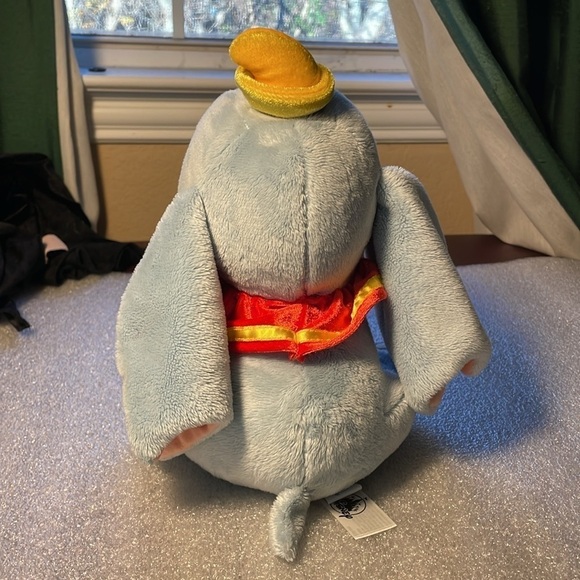 Disney Parks Dumbo Plush Floppy Ears Sitting Elephant Stuffed Animal 11” Blue - Picture 4 of 10